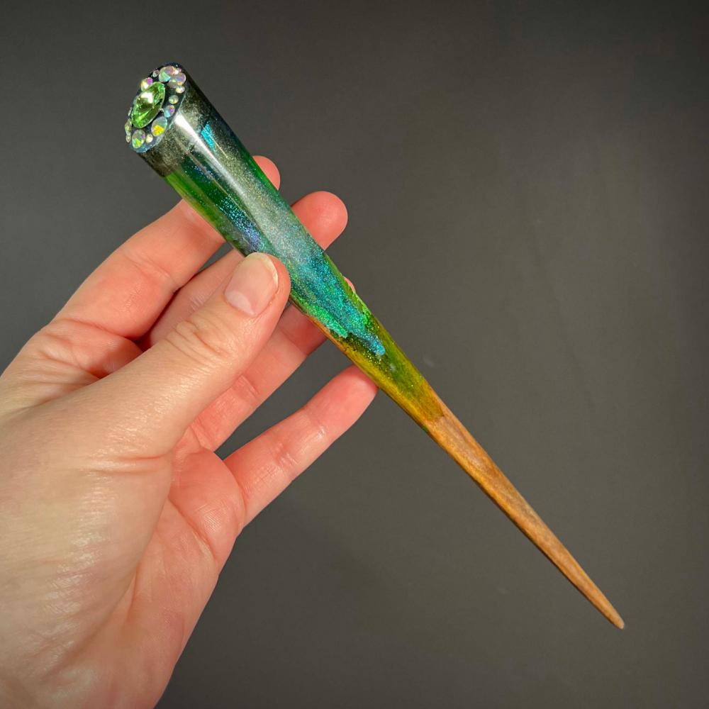 EMERALD FERN - HAIR STICK