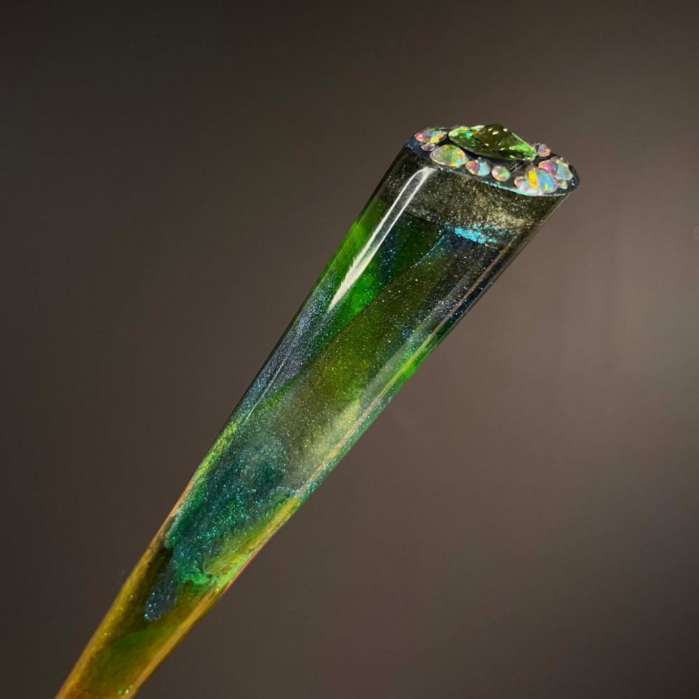 EMERALD FERN - HAIR STICK