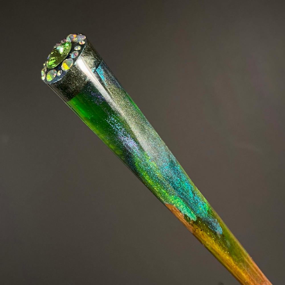 EMERALD FERN - HAIR STICK