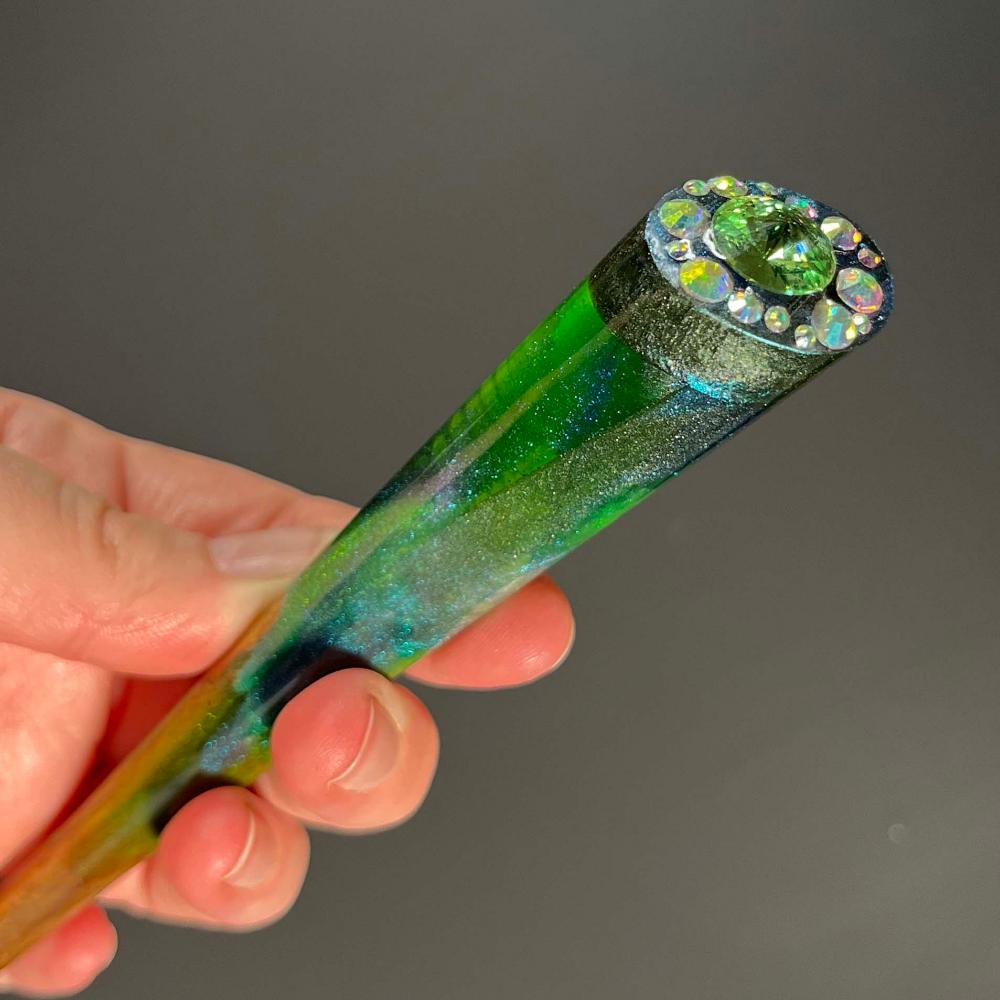 EMERALD FERN - HAIR STICK