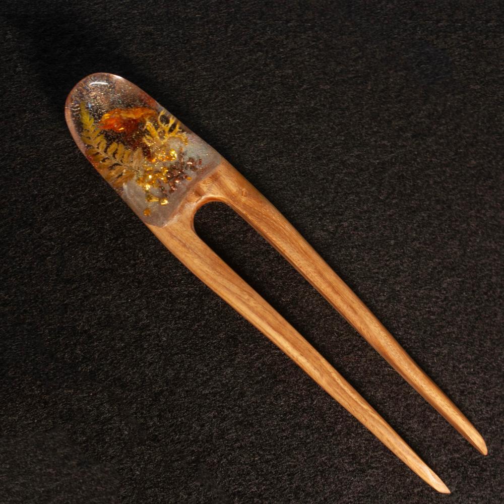 GOLDEN MUSHROOM - HAIR FORK