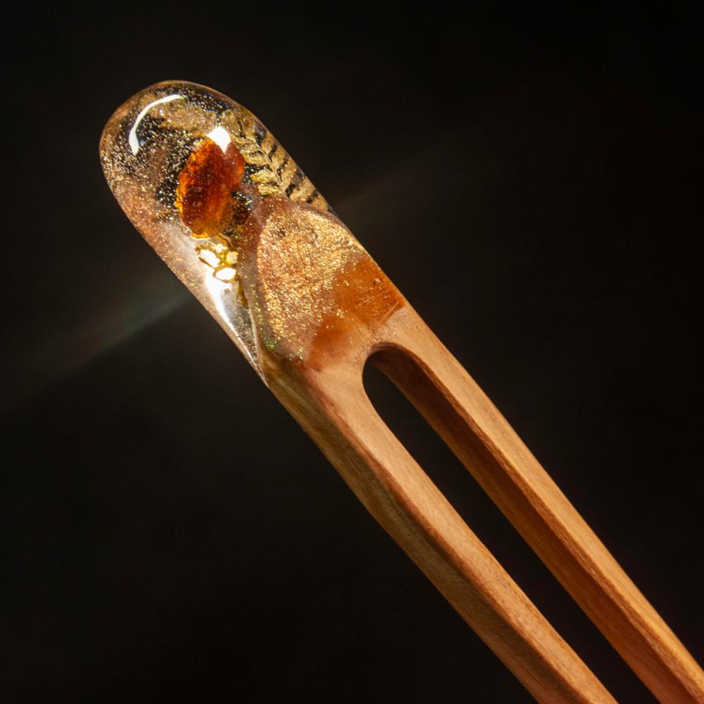 GOLDEN MUSHROOM - HAIR FORK