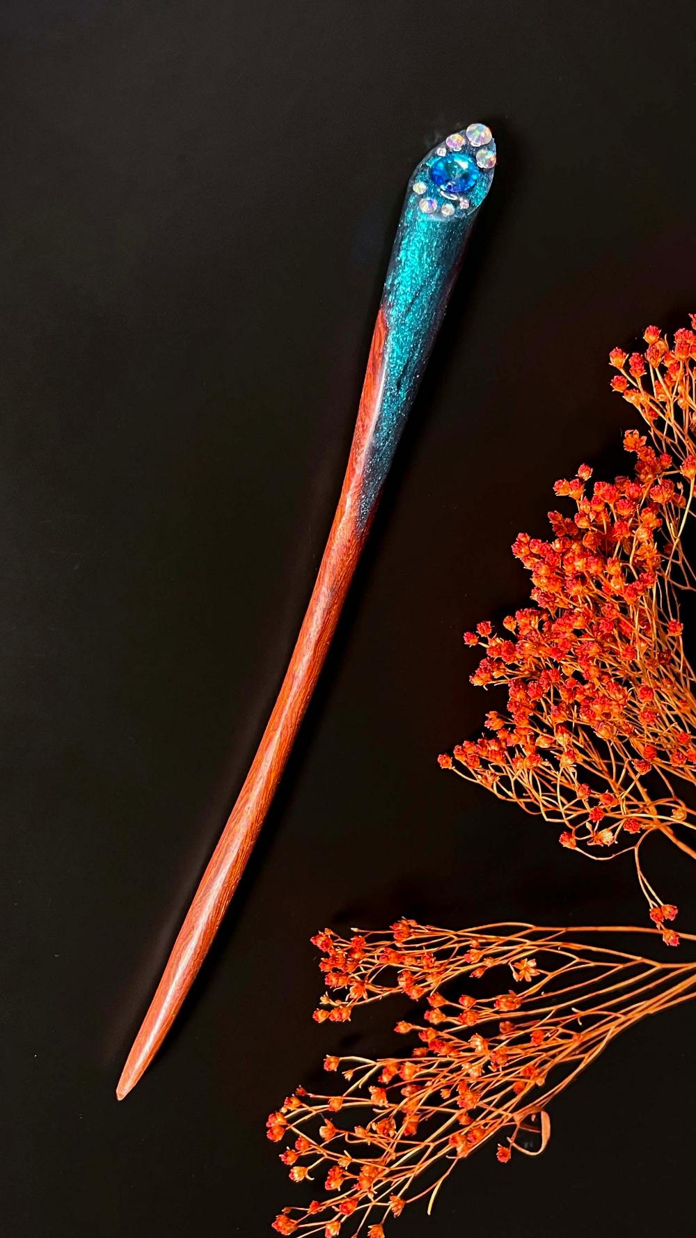 MYSTIC TEAL - HAIR STICK