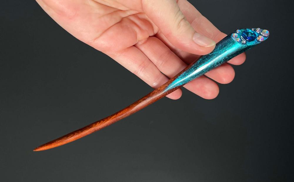 MYSTIC TEAL - HAIR STICK