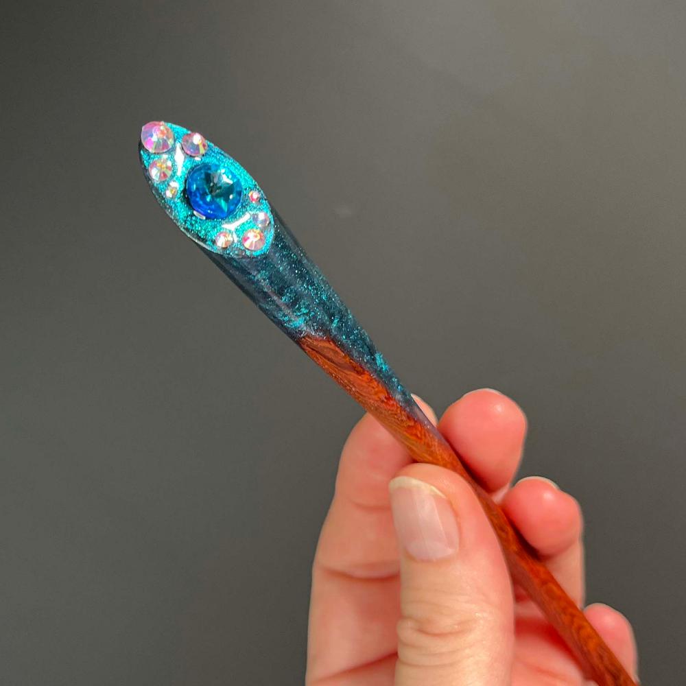 MYSTIC TEAL - HAIR STICK