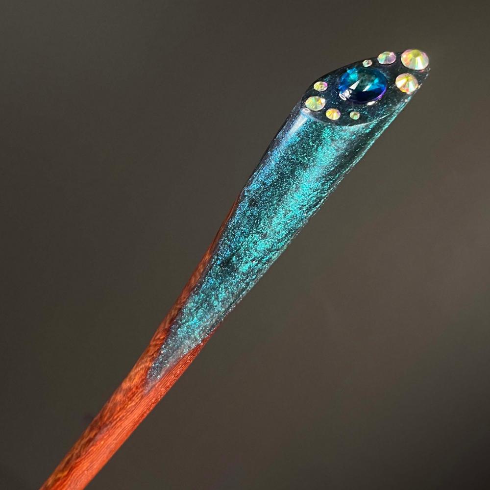 MYSTIC TEAL - HAIR STICK