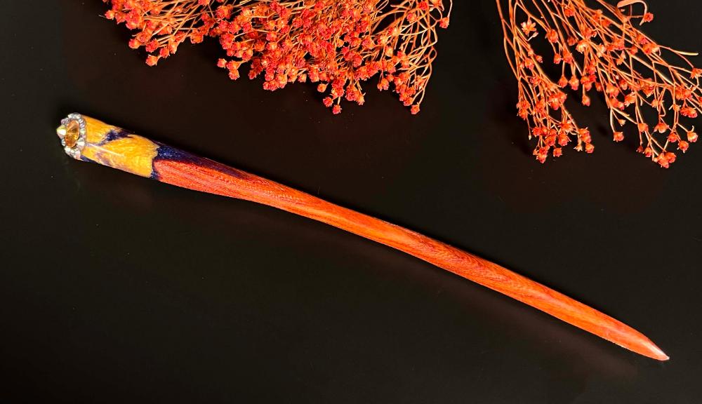 GOLDEN CRYSTAL - HAIR STICK