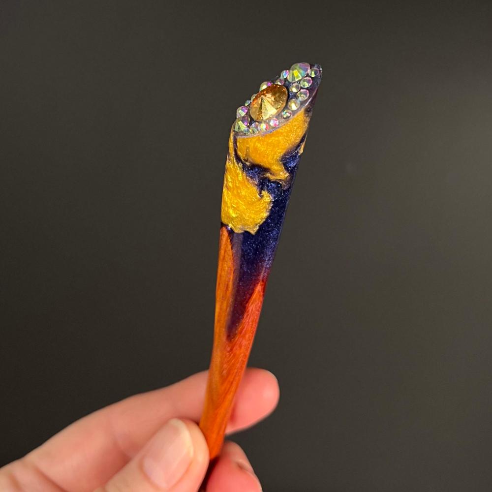 GOLDEN CRYSTAL - HAIR STICK