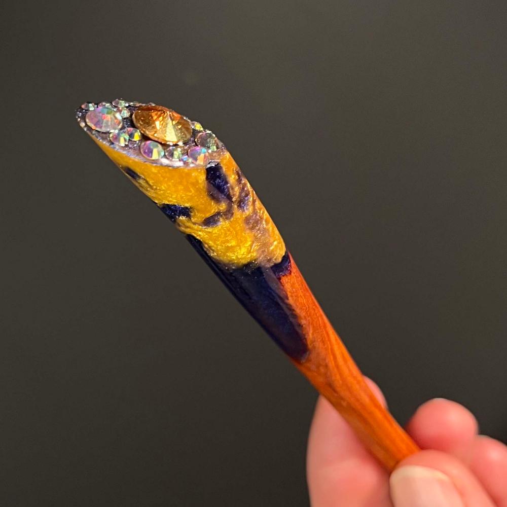 GOLDEN CRYSTAL - HAIR STICK