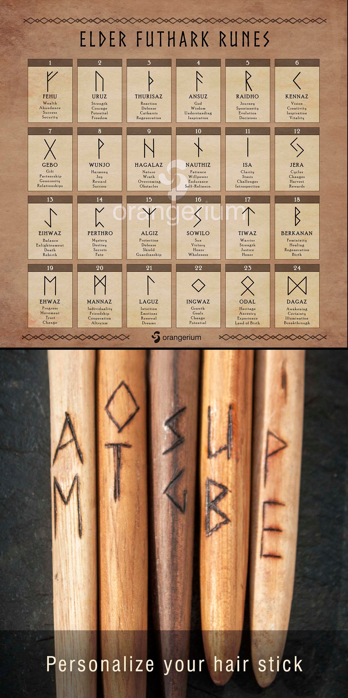 PINE CONE - HAIR STICK