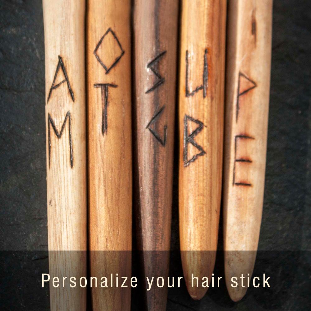 RED LEAF - HAIR STICK