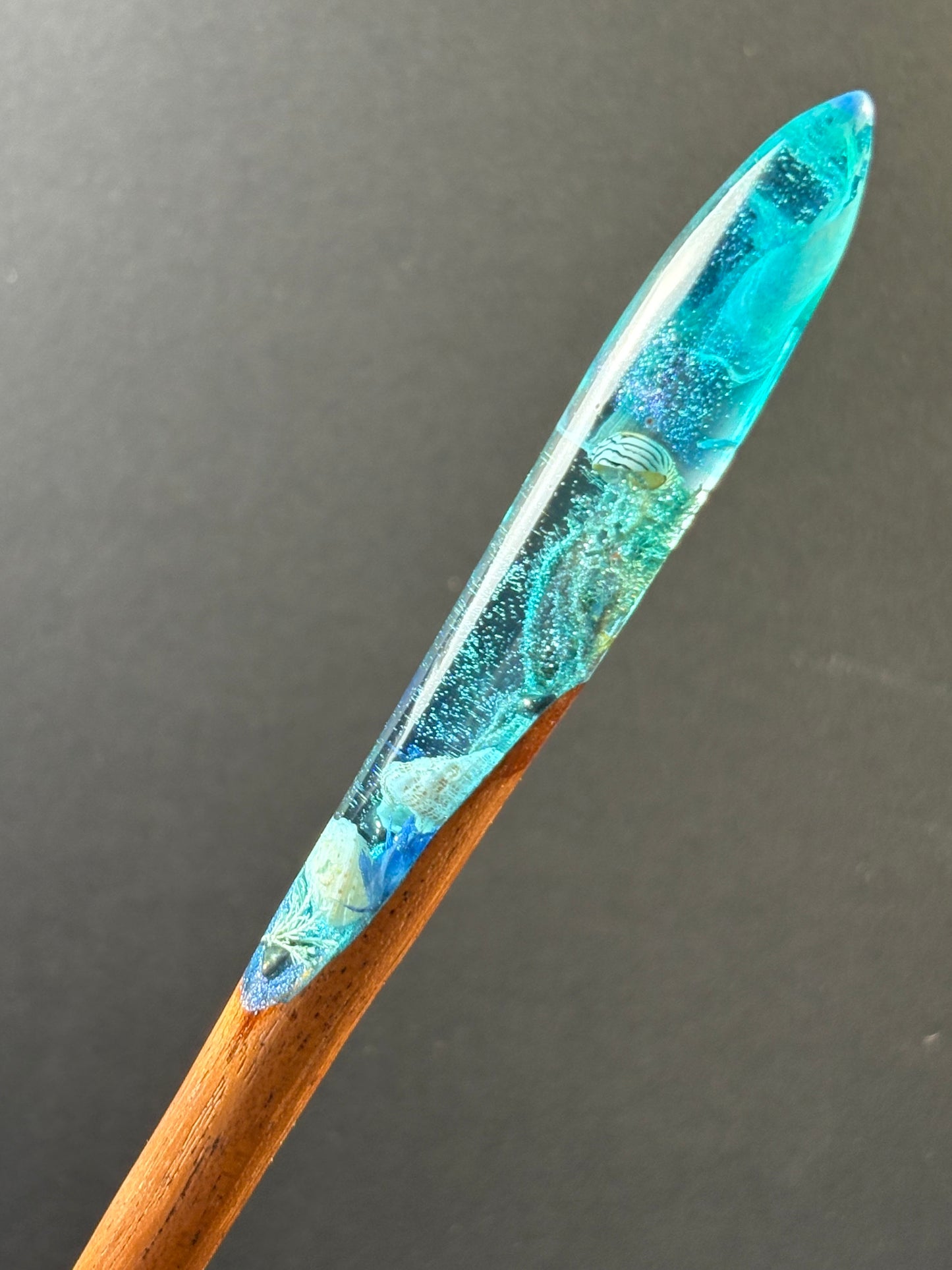 BLUE DEPTHS - HAIR STICKS