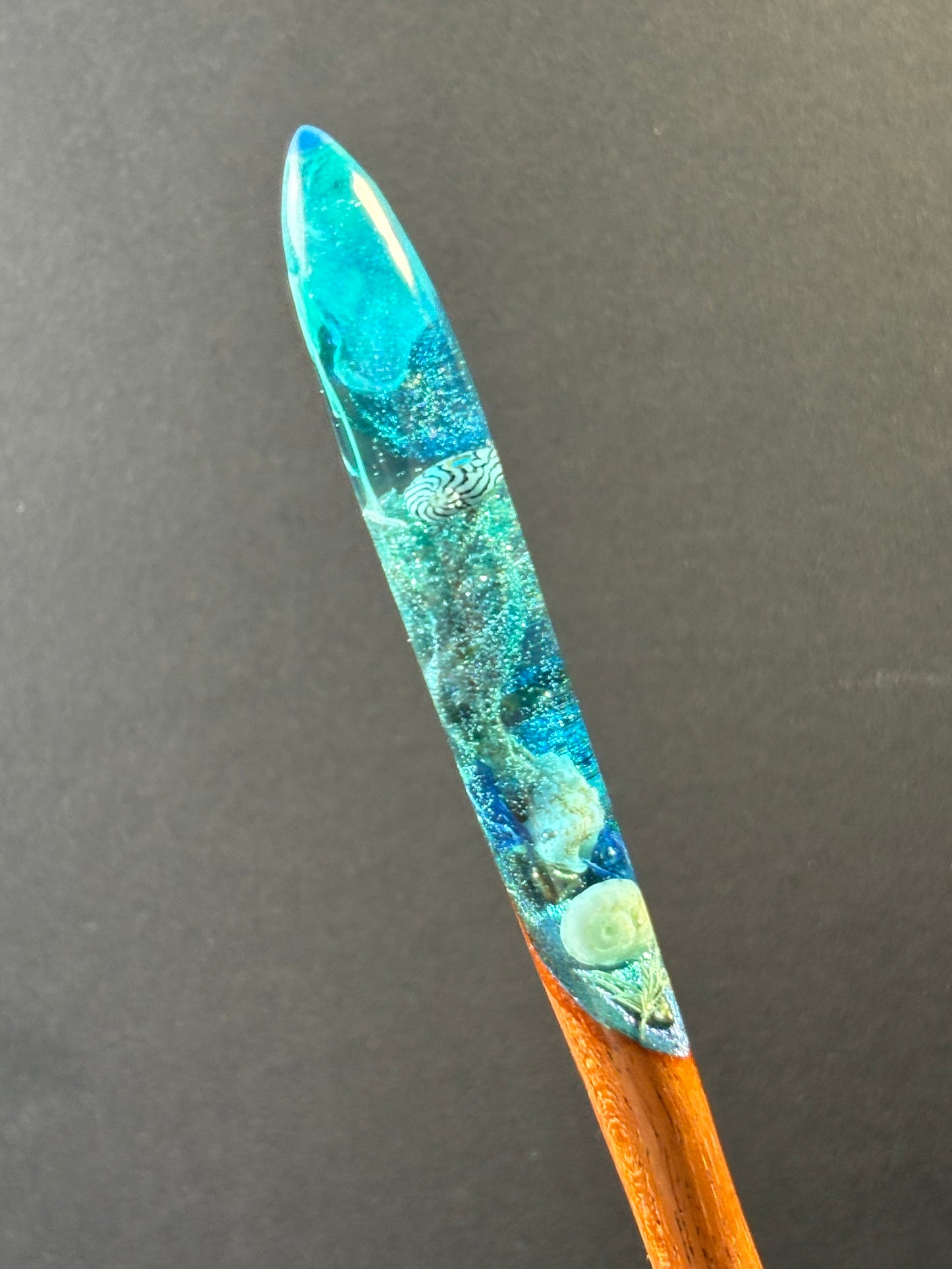 BLUE DEPTHS - HAIR STICKS