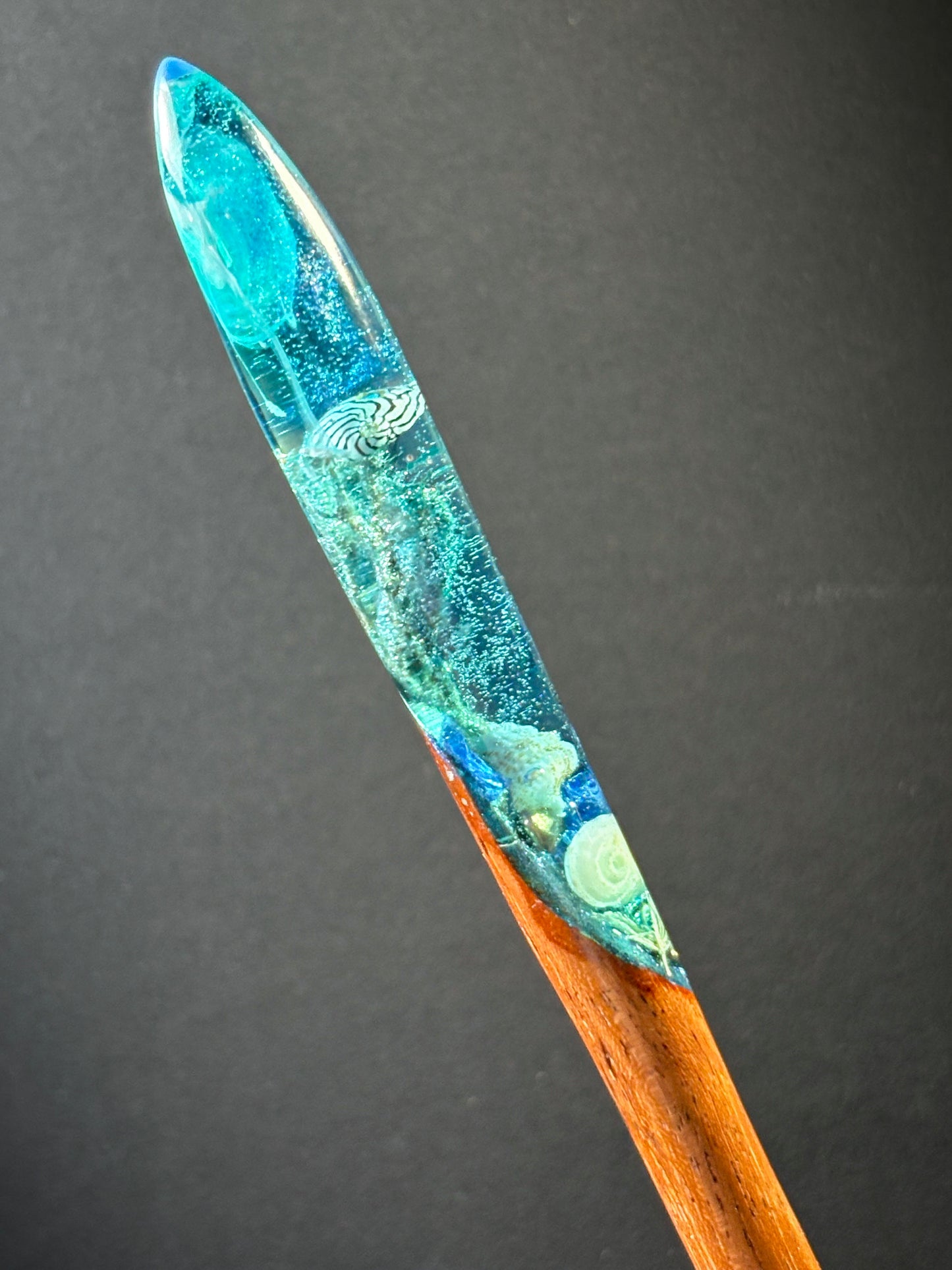 BLUE DEPTHS - HAIR STICKS