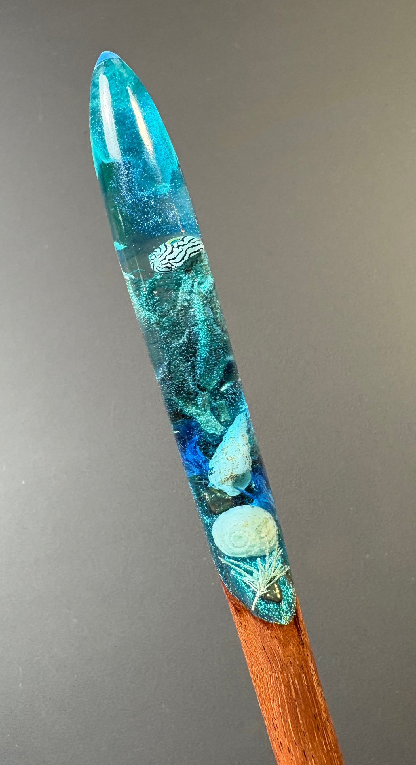 BLUE DEPTHS - HAIR STICKS