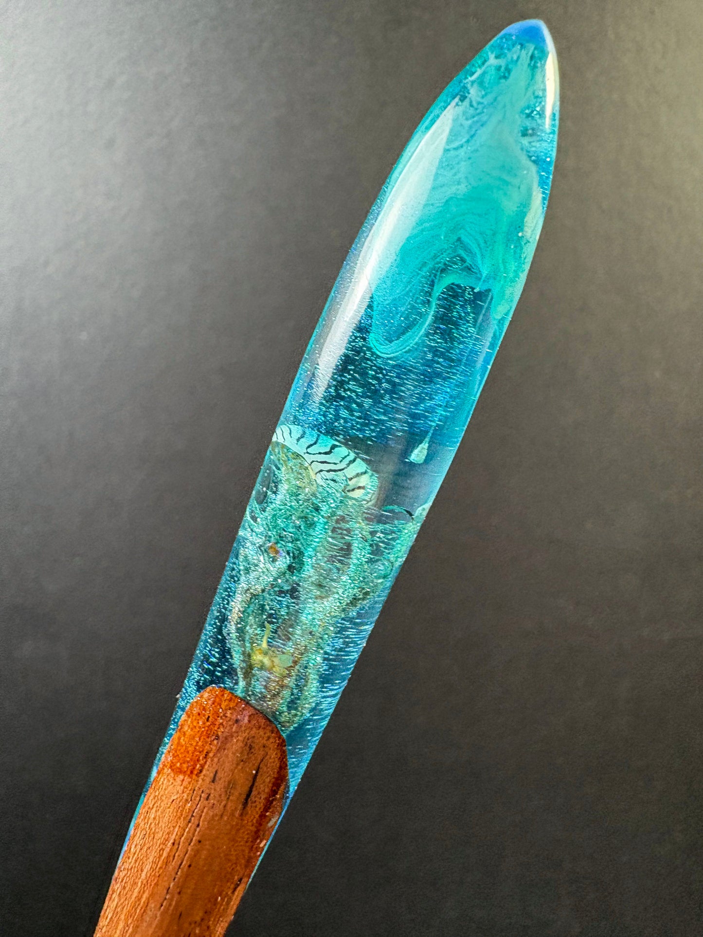 BLUE DEPTHS - HAIR STICKS