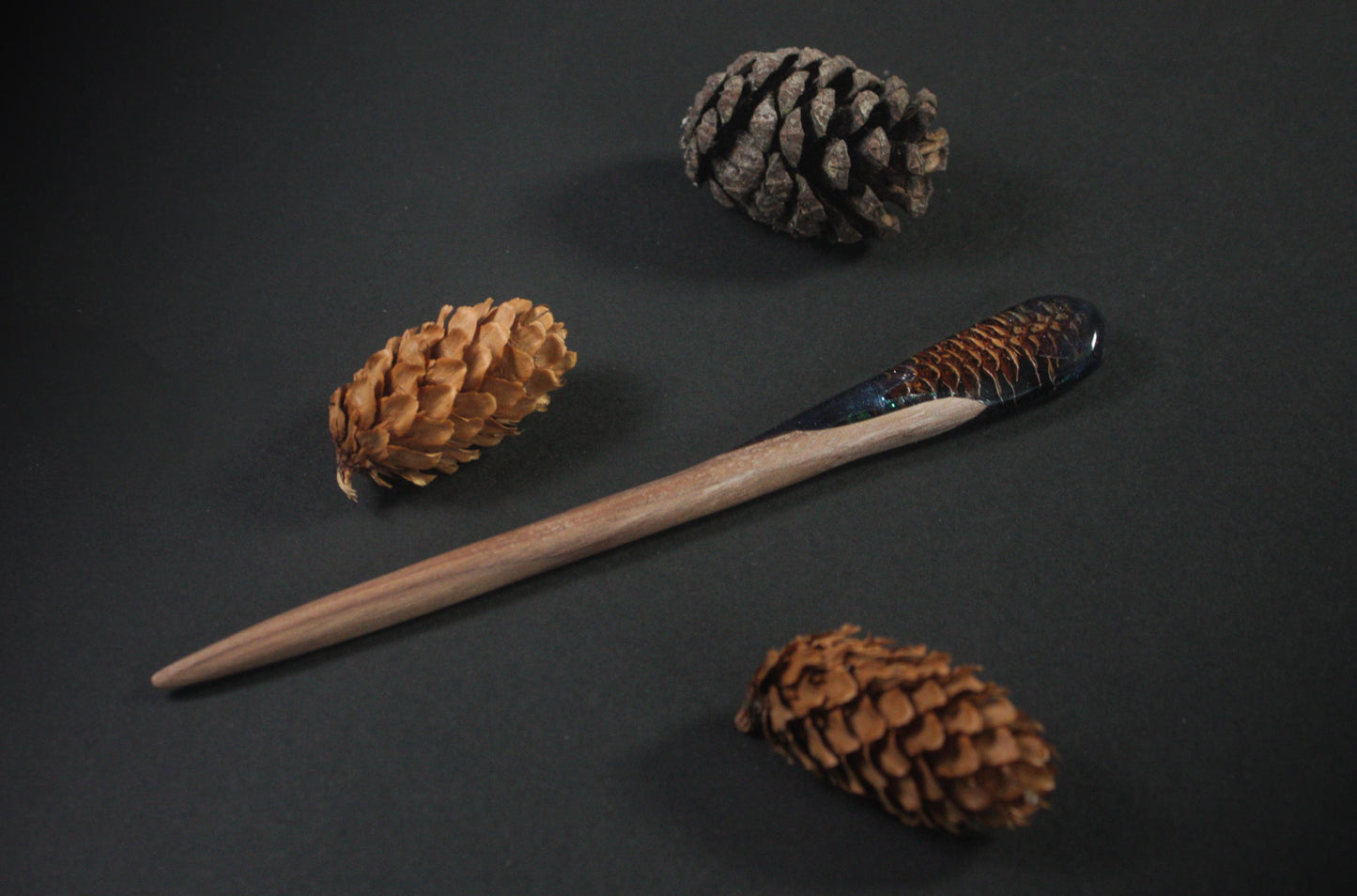 TEAL FOREST - HAIR STICK