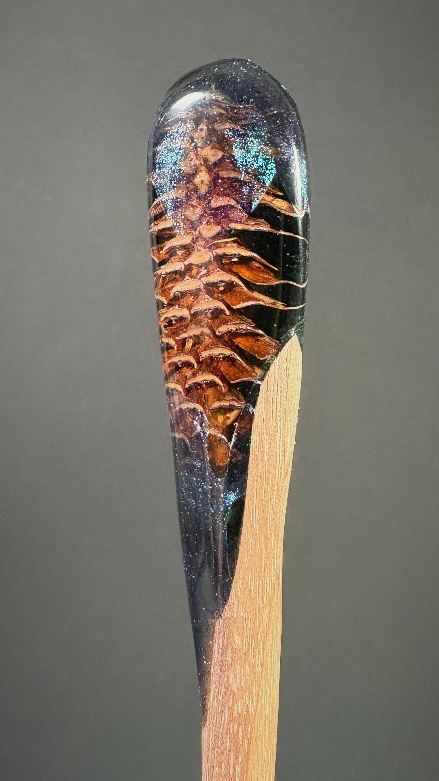 TEAL FOREST - HAIR STICK