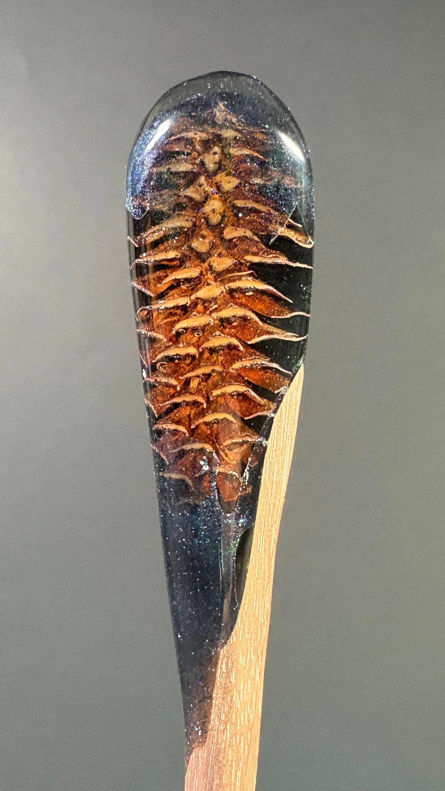 TEAL FOREST - HAIR STICK