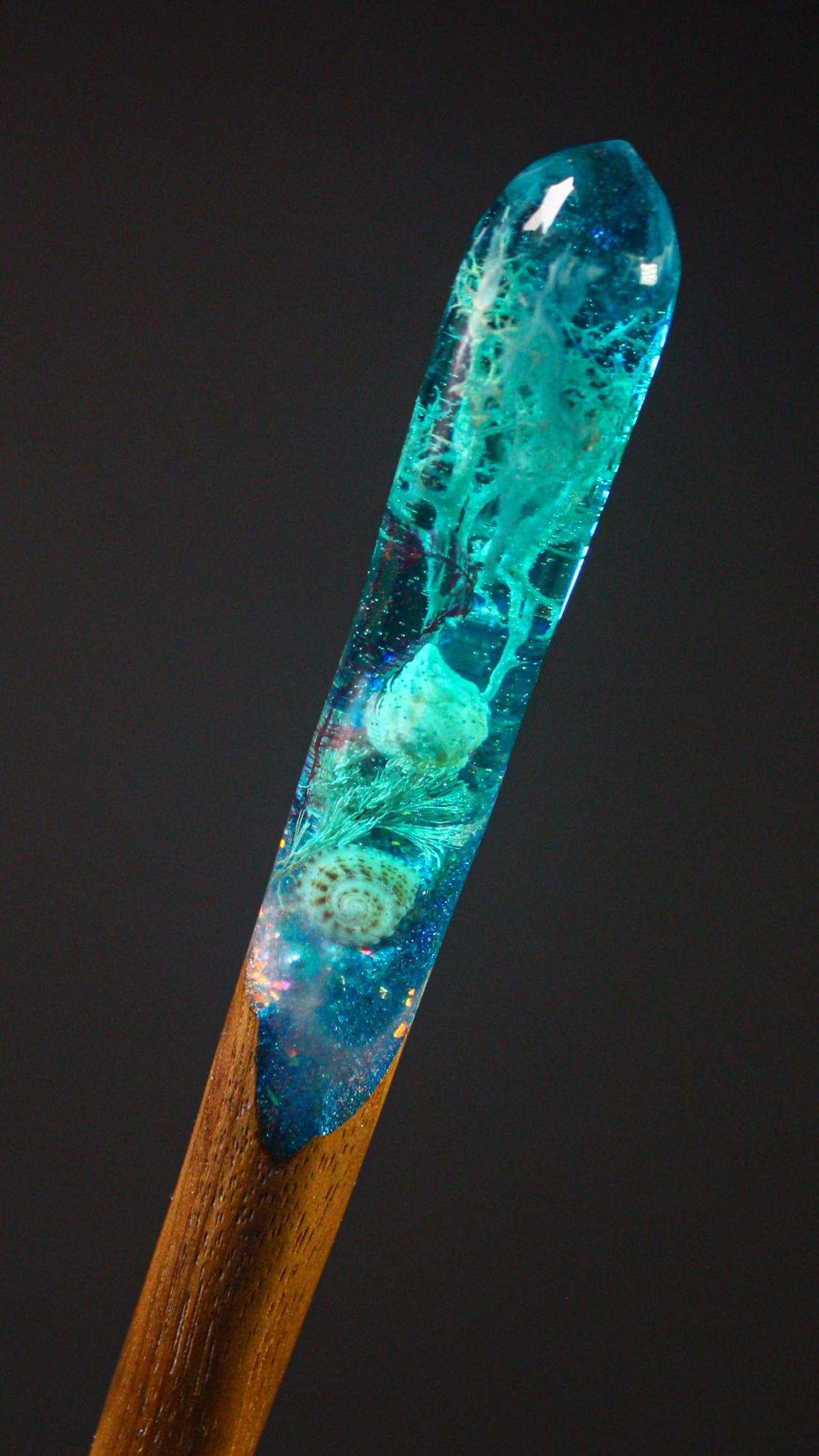 BLUE SILENCE - HAIR STICK