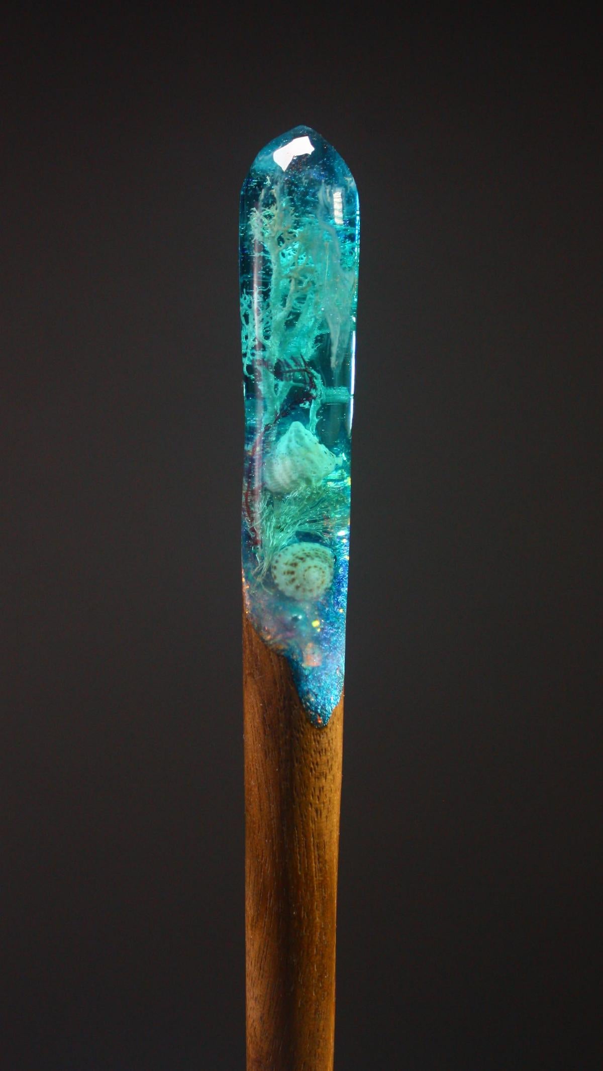 BLUE SILENCE - HAIR STICK