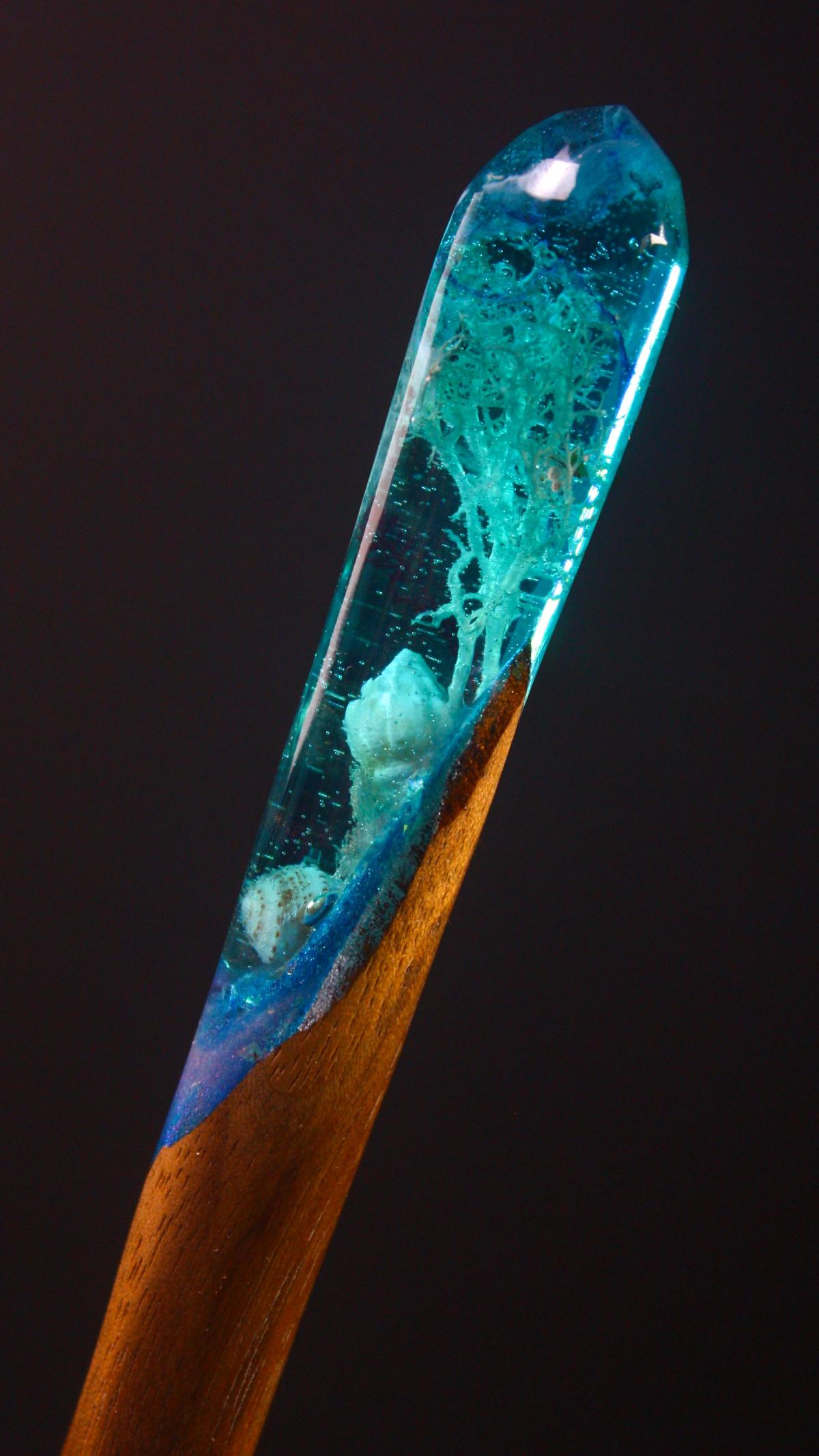 BLUE SILENCE - HAIR STICK