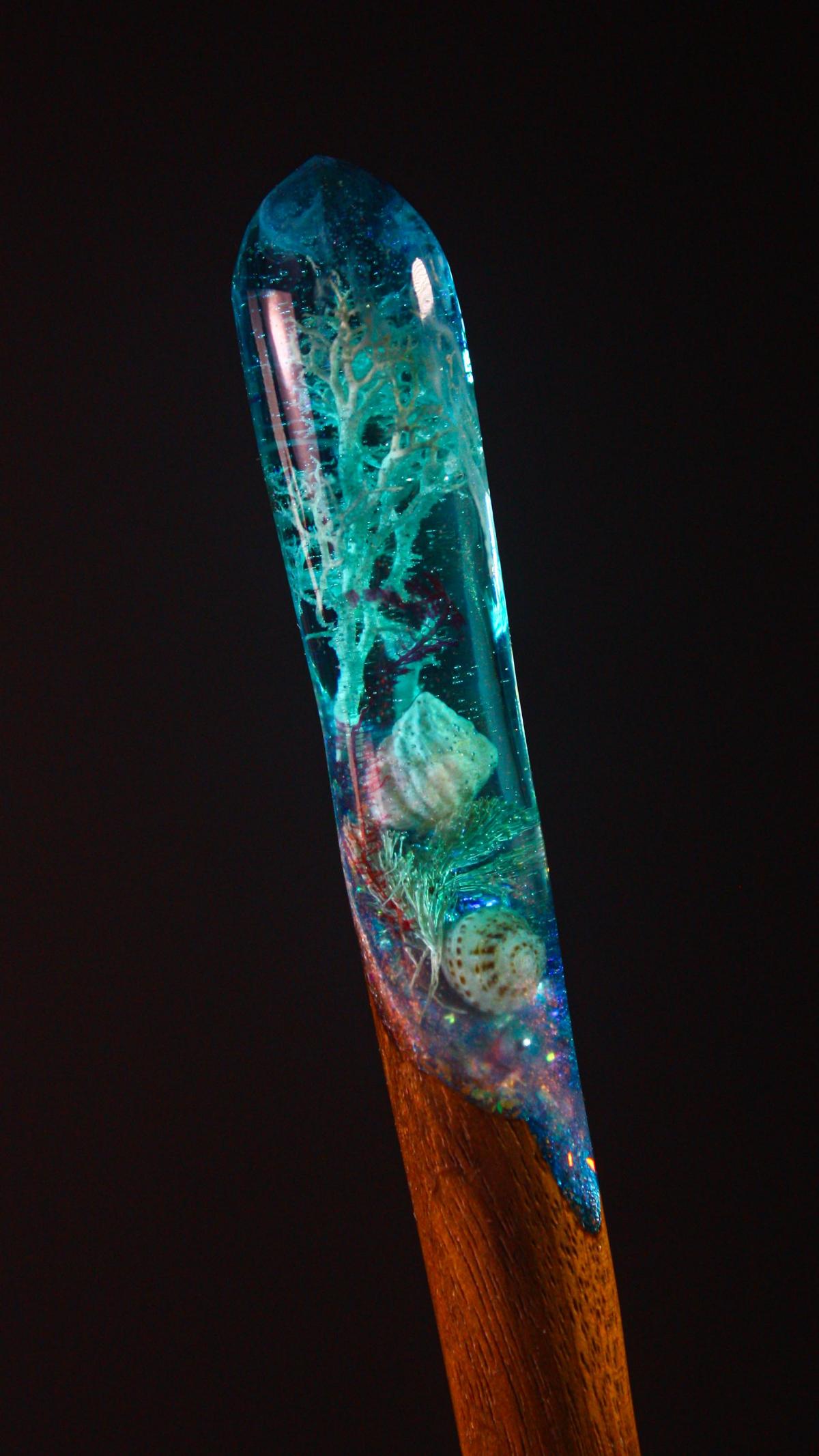 BLUE SILENCE - HAIR STICK