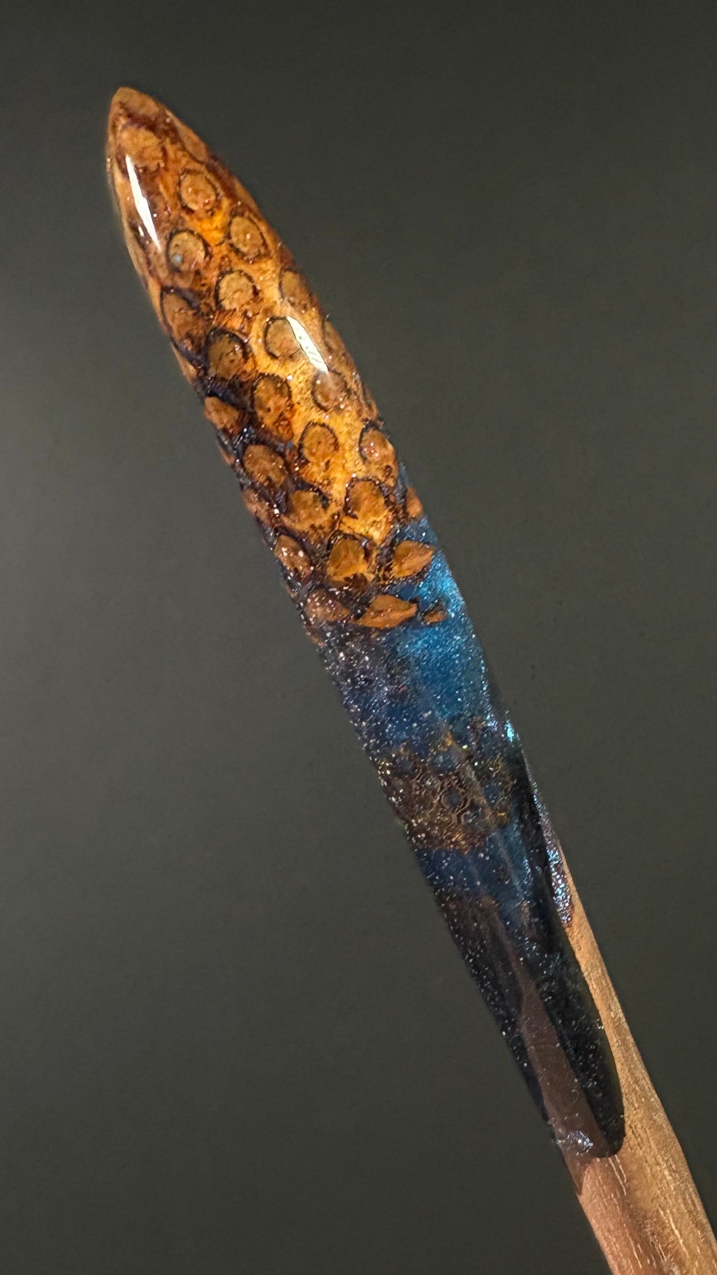 BLUE FOREST - HAIR STICK