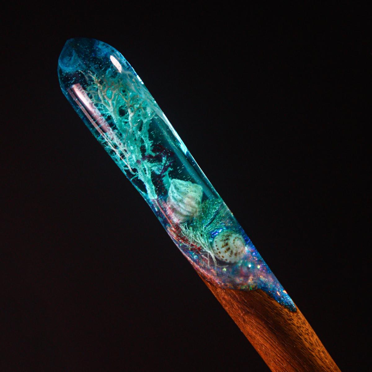 BLUE SILENCE - HAIR STICK