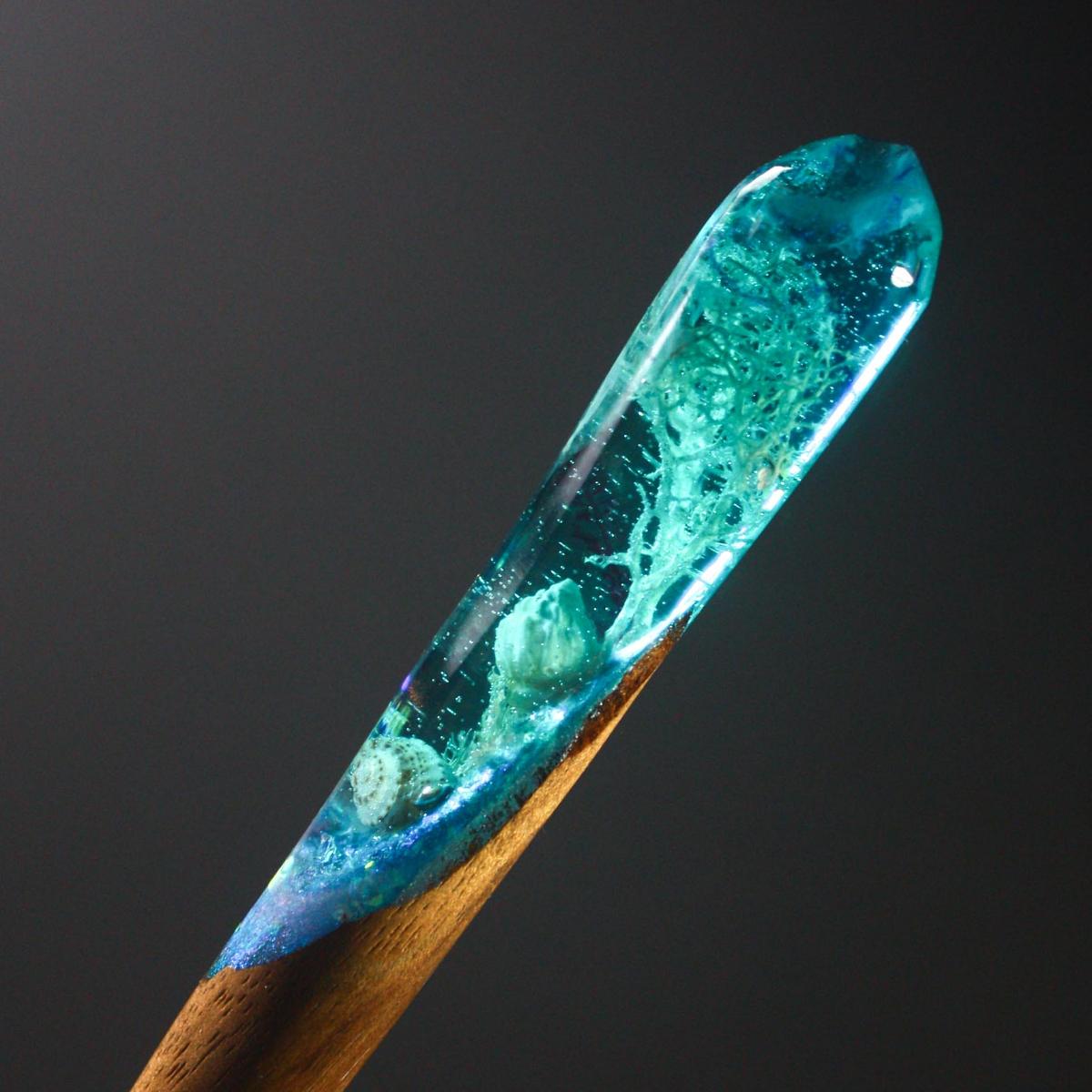 BLUE SILENCE - HAIR STICK