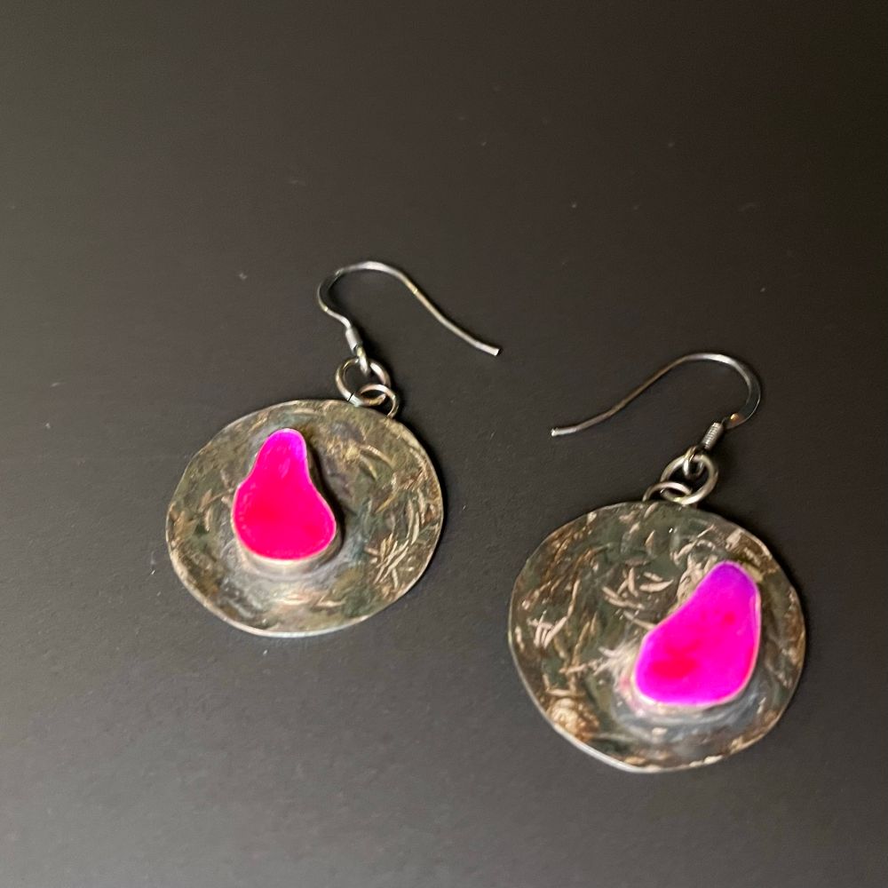 PINK DANGLE EARRINGS