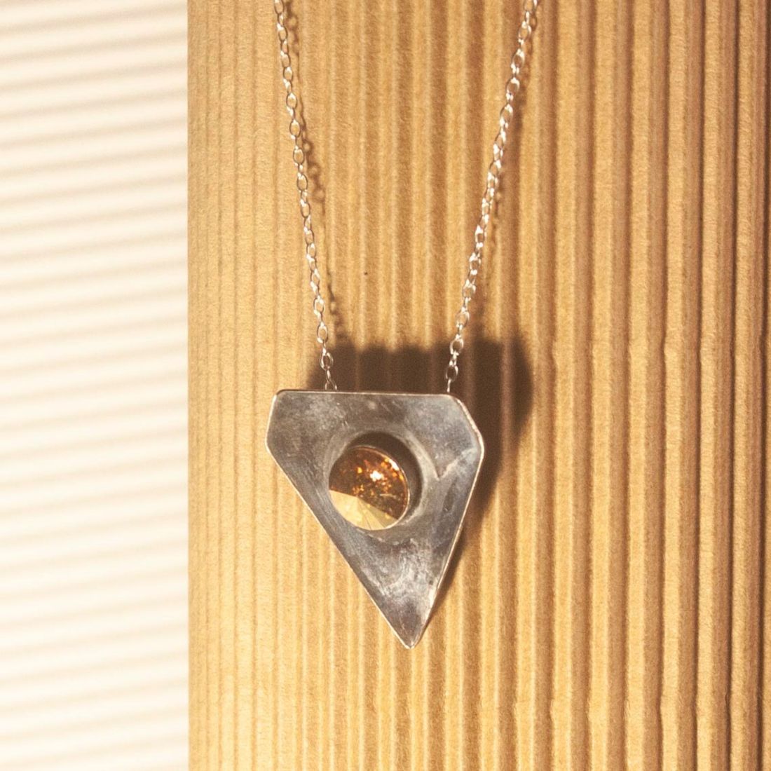 GEOMETRIC SILVER NECKLACE